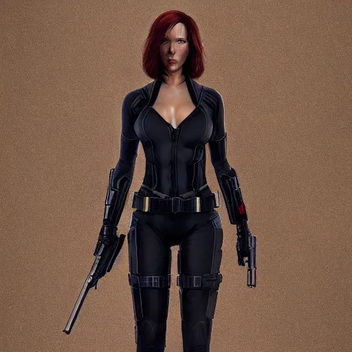 Image similar to john wick as black widow, au naturel, hyper detailed, digital art, trending in artstation, cinematic lighting, studio quality, smooth render, unreal engine 5 rendered, octane rendered, art style by klimt and nixeu and ian sprigger and wlop and krenz cushart