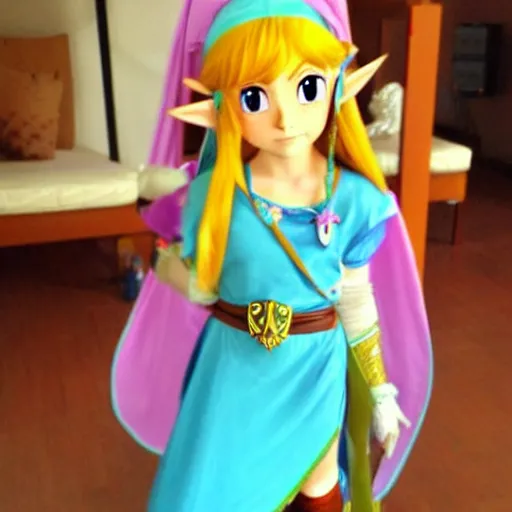 Image similar to cute Princess Zelda from skyward sword