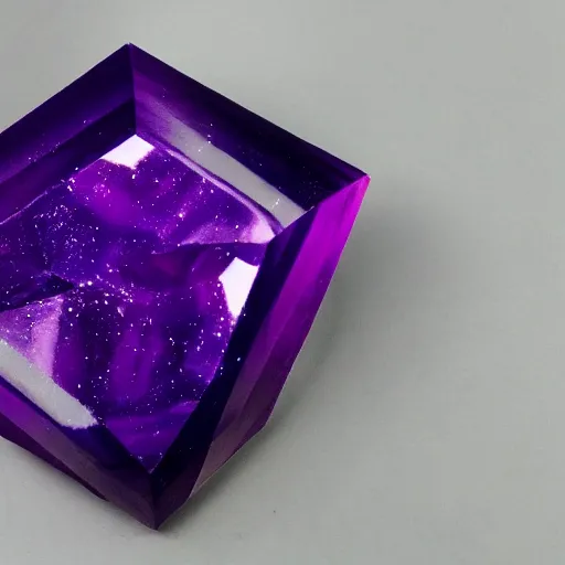 Image similar to Floating dark-purple crystal shard 🎨🖌️