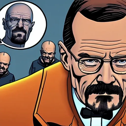 Prompt: Walter White in invincible