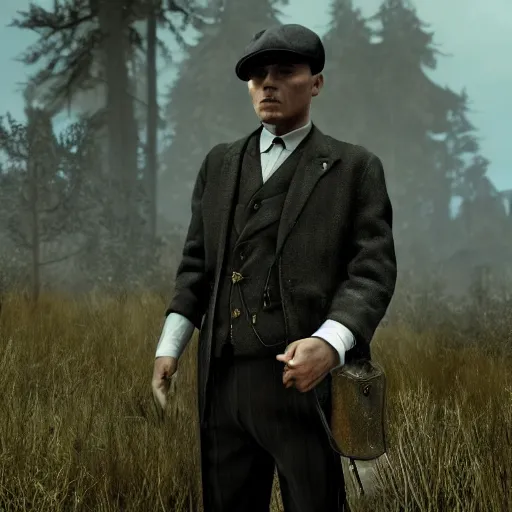 Prompt: Tommy from Peaky Blinders in Skyrim