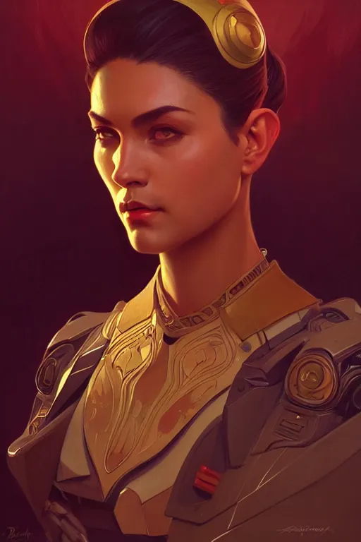 Prompt: a portrait of commander zavala, fantasy, sharp focus, intricate, elegant, digital painting, artstation, matte, highly detailed, concept art, illustration, ambient lighting, art by ilya kuvshinov, artgerm, alphonse mucha, and greg rutkowski