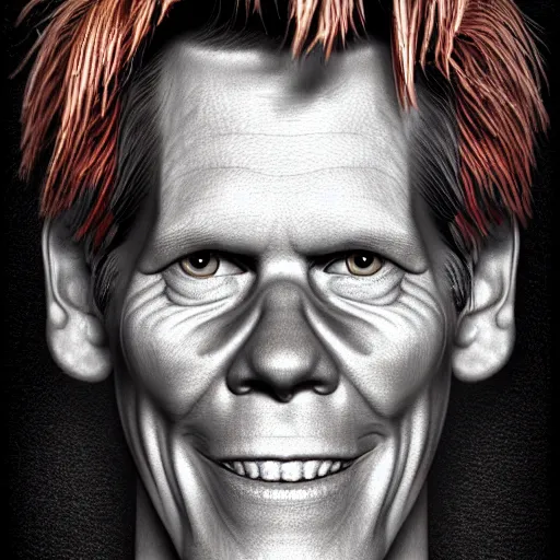 Prompt: ultra detailed kevin bacon shaped exactly like a bacon rendered by octane digital painting inspired by arcimboldo