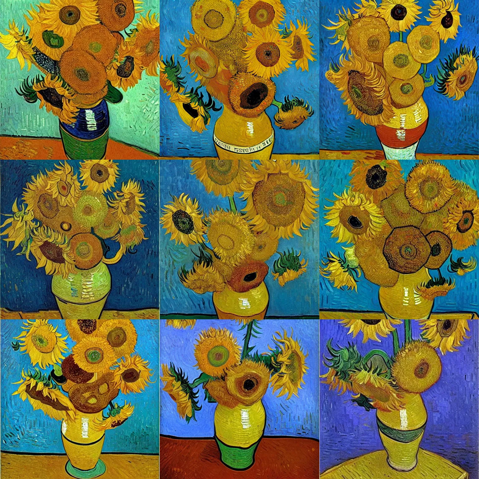 a vase of sunflower, painting by van gogh | Stable Diffusion | OpenArt