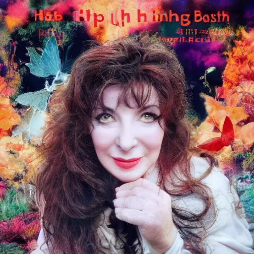 Prompt: Kate Bush Album Running up that hill, high resolution 4K HD