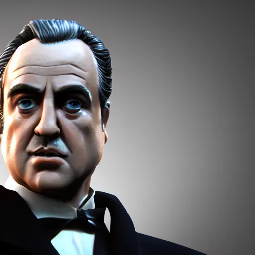 Image similar to don corleone as a ( ( ( pixar character ) ) ) : : unreal engine, octane render, 3 d render, photo - realistic, cg, visualisation, 4 k