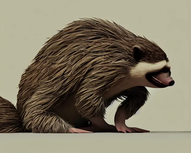 Image similar to sonic the hedgehog as a sloth, weta hyperrealism cinematic lighting and compositon