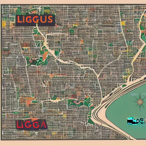 Image similar to map of lagos by fela kuti