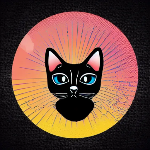 Image similar to portrait of a evil emperor kitten, sticker, highly detailed, colorful, illustration, smooth and clean vector curves, no jagged lines, vector art, smooth