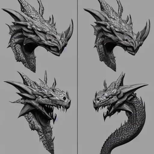 Image similar to dragon, dungeon and dragons, character concept, very detailed, trending on artstation, portrait