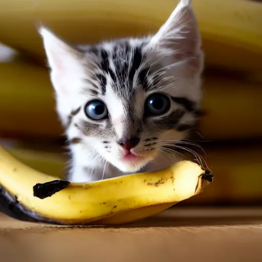 Kitten banana clearance