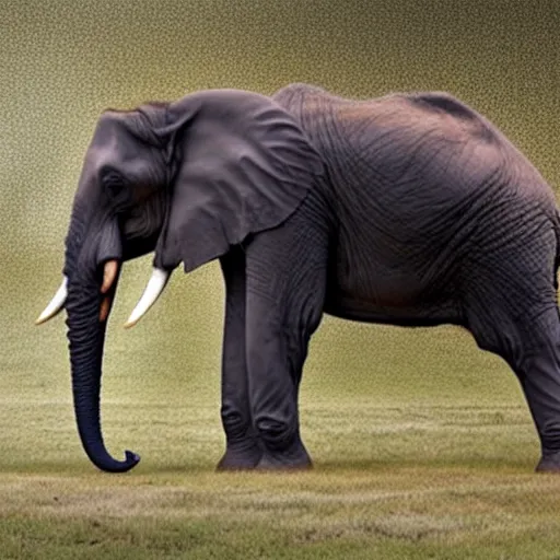 Prompt: a elephant that looks like a grimreaper