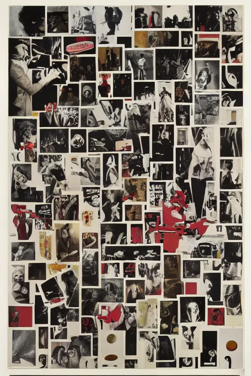 Image similar to life without ammo by richard hamilton and mimmo rotella and violet polsangi