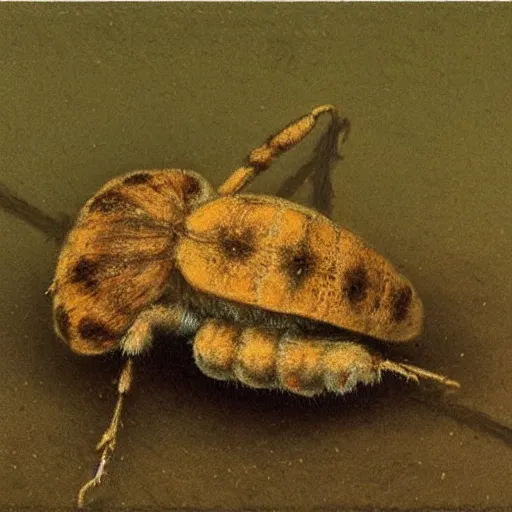 Prompt: curculio glandium by alfred stevens