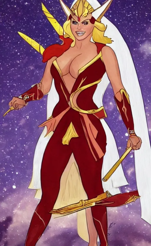 Prompt: Alice Eve as She-Ra