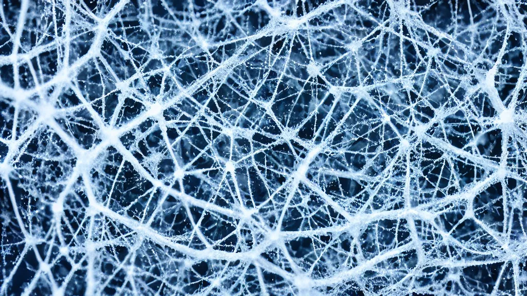 Prompt: neurons network made of salt crystals, macro photography, scientific,