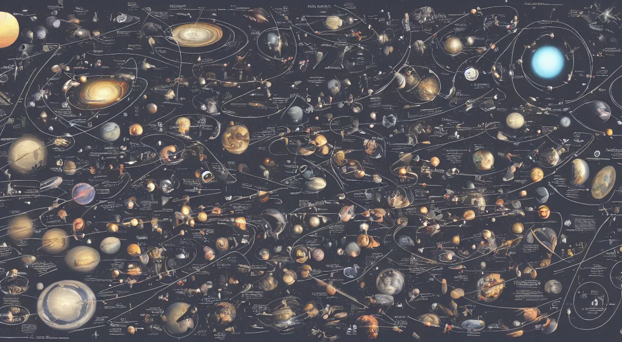 Image similar to Knolling of the observable universe