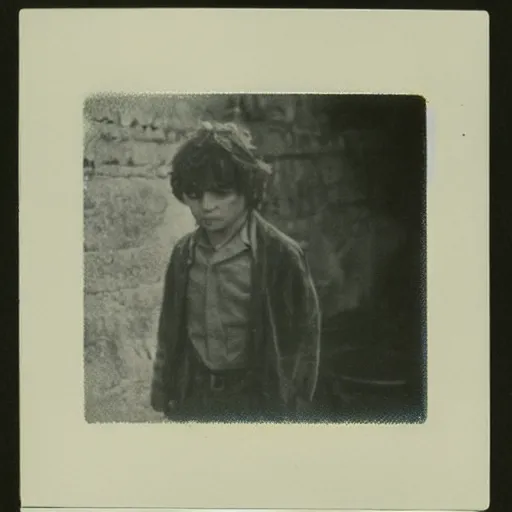 Image similar to polaroid of hobbit male by Tarkovsky