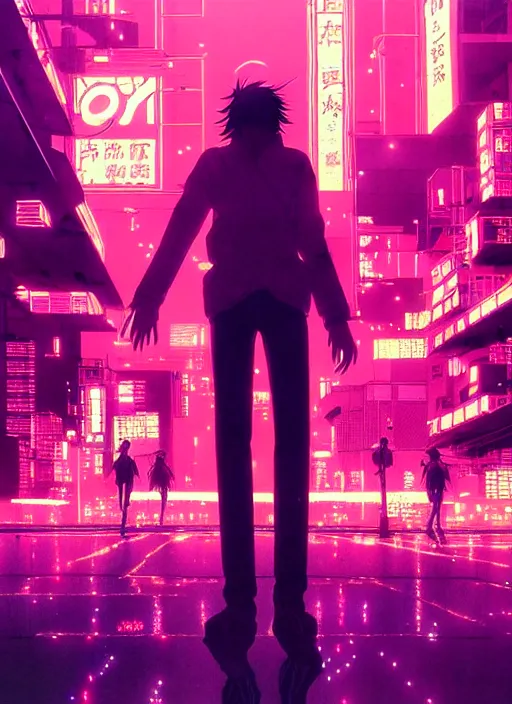 Prompt: city pop idol dancing in the apocalypse cyberpunk, accurate features, very intricate ultrafine details, masterpiece, realistic shaded lighting, detailed backgrounds, epic composition, soft neon lights, rain, in style of yoji shinkawa, pan ren wei, col price, atey ghailan, grunge aesthetic