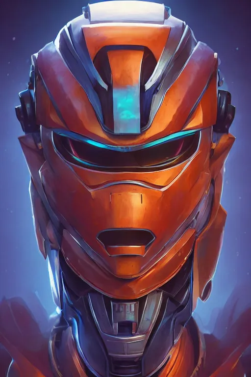 Image similar to epic mask helmet robot ninja portrait stylized as fornite style game design fanart by concept artist gervasio canda, behance hd by jesper ejsing, by rhads, makoto shinkai and lois van baarle, ilya kuvshinov, rossdraws global illumination radiating a glowing aura global illumination ray tracing hdr render in unreal engine 5