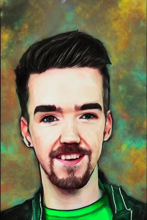 Image similar to Sean McLoughlin, Jacksepticeye, Irish Youtuber, solo portrait 🎨🖌️🪄 ❤️‍🔥