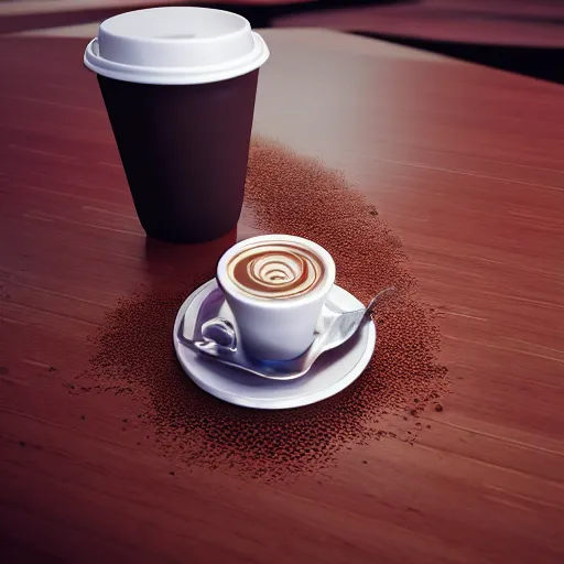 Prompt: : spilling cup of coffee on computer unrealengine ,cinematic, hyper realism, high detail, octane render, 8k