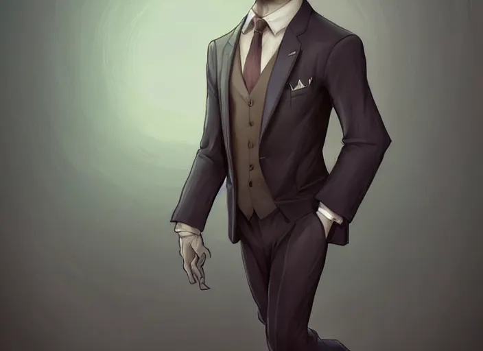 Image similar to well proportioned, stylized expressive master furry art painting by blotch and rukis of an anthro otter, headshot, wearing suit and tie, walking to his job character portrait feature stylized by charlie bowater, ross tran, artgerm, makoto shinkai, detailed, soft lighting, rendered in octane