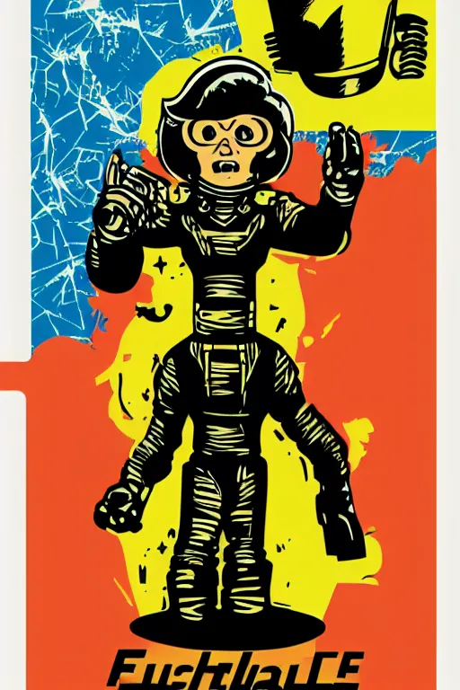 Image similar to fallout 7 6 retro futurist illustration art by butcher billy, sticker, colorful, illustration, highly detailed, simple, smooth and clean vector curves, no jagged lines, vector art, smooth andy warhol style