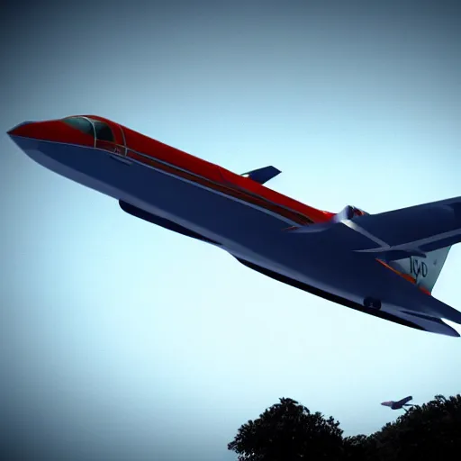 Prompt: jet flying in the sky with exhaust visible, cinematic, beautiful, detailed, realistic