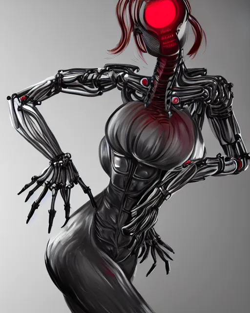 Image similar to woman with cybernetic spider arms, trending on artstation