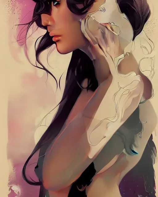 Image similar to a pin up and beautiful fashion charming dreamlke jennifer connelly, symmetrical face symmetrical eyes, character art, art by artgerm lau and wlop and and ilya kuvshinov and john singer sargent, joshua middleton comic art, frostbite 3 engine