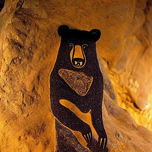 Image similar to bear - totem, chauvet cave art