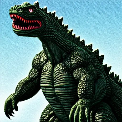 Image similar to Mutant alien Godzilla, photorealistic, 8K —seed 719142719