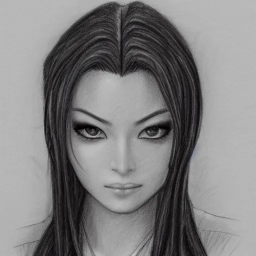 Prompt: high resolution stunning realistic pencil sketch of azula