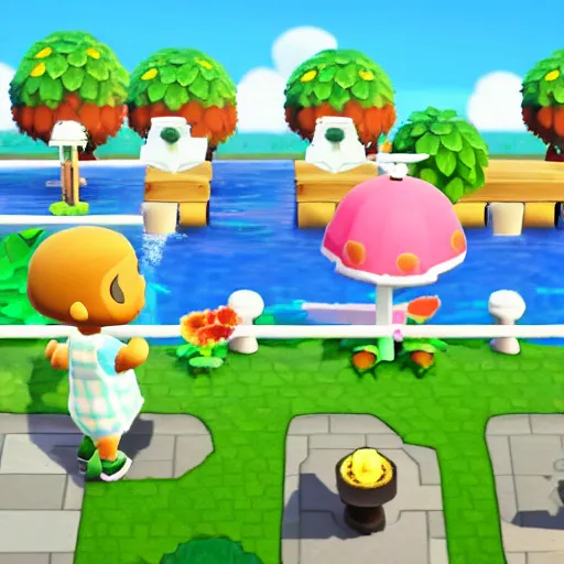 Image similar to screenshot of obama in animal crossing new horizons, hd