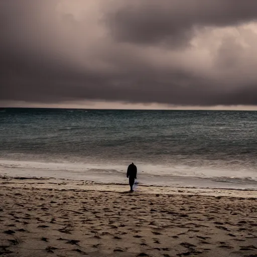 Prompt: among us on the beach, eldritch horror, HD photography 4k,