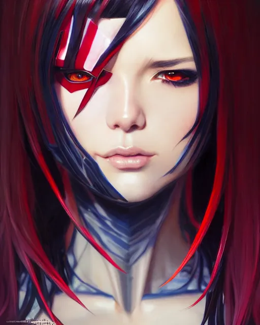 Image similar to portrait Anime Spider-woman character sharp fine-face, pretty face, realistic shaded Perfect face, fine details. Anime. Marvel realistic shaded lighting by Ilya Kuvshinov krenz cushart katsuhiro otomo ghost-in-the-shell, magali villeneuve, artgerm, rutkowski Jeremy Lipkin and Giuseppe Dangelico Pino and Michael Garmash and Rob Rey