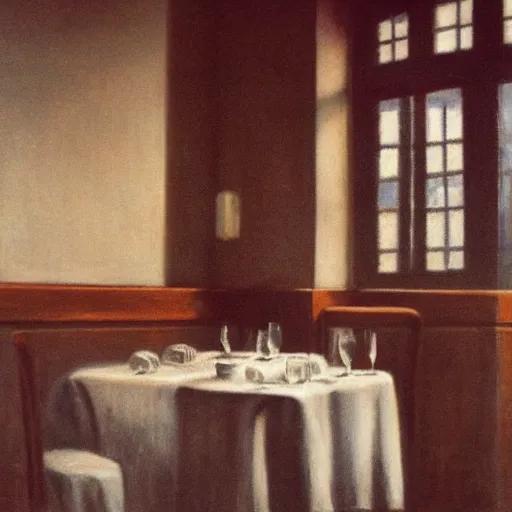 Image similar to tardigrades!!!!!!!! in restaurant in style of vilhelm hammershoi