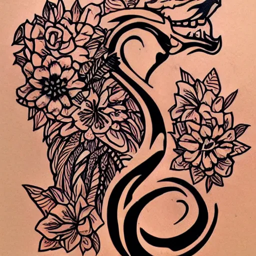 tattoo design, stencil, tattoo stencil, traditional, a, Stable Diffusion