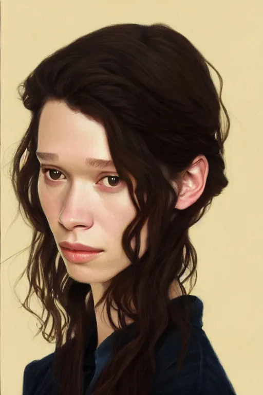 Image similar to an masterpiece gallery artwork by Phil noto of Astrid berges frisbey