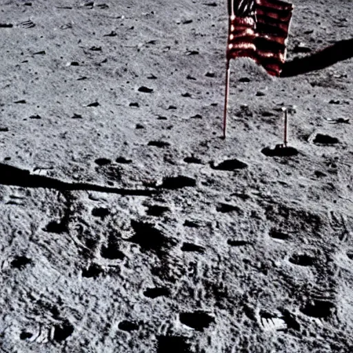 Prompt: children's artwork of the moon landing, detailed