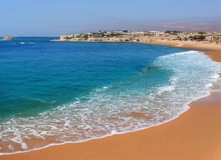 Image similar to A beautiful photograph of paphos beach, 8k, hyper-detailed