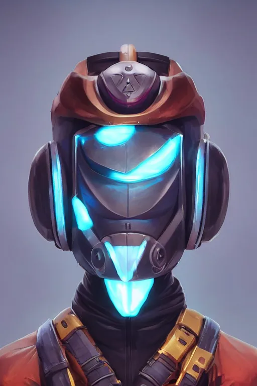 Image similar to epic mask helmet robot ninja portrait stylized as fornite style game design fanart by concept artist gervasio canda, behance hd by jesper ejsing, by rhads, makoto shinkai and lois van baarle, ilya kuvshinov, rossdraws global illumination radiating a glowing aura global illumination ray tracing hdr render in unreal engine 5