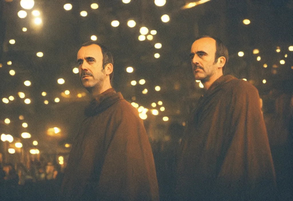 Prompt: lomo photo of stannis baratheon, cinestill, bokeh, out of focus, day, dramatic lighting