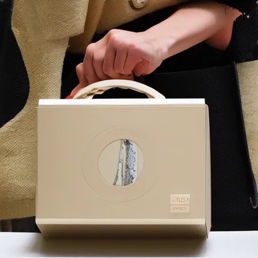 Image similar to jonathan ive dieter rams mooncake 🥮 handbag 👜 👝 packaging