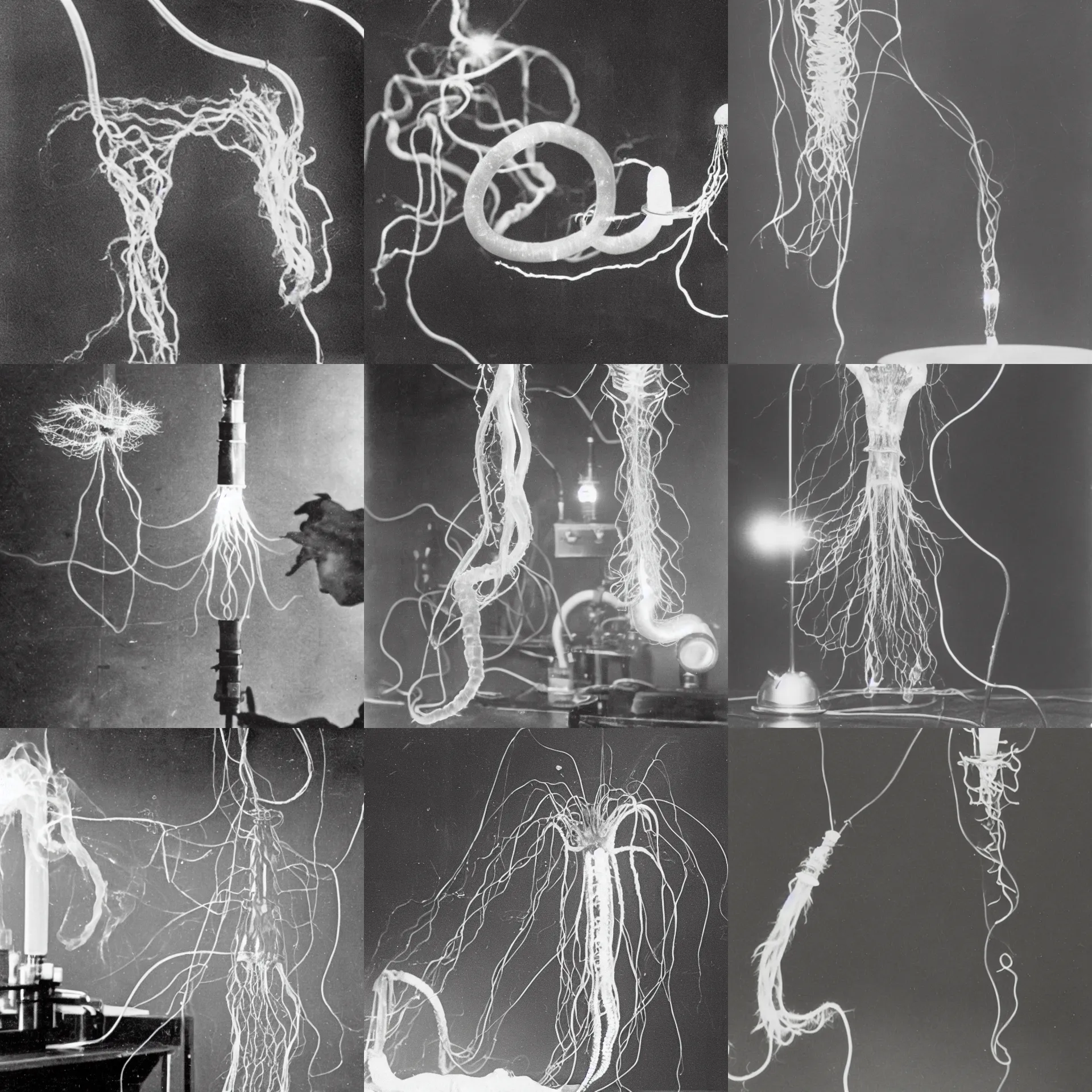 A Vintage Photograph Of A Siphonophore Ghost In A Stable Diffusion 