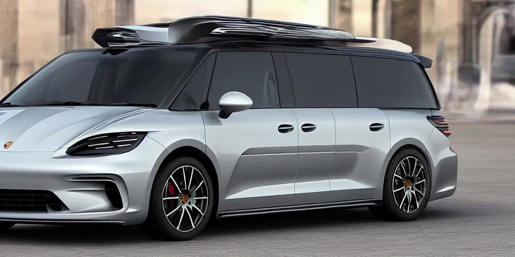 Image similar to “2021 Porsche Minivan, ultra realistic, 4K, high detail”