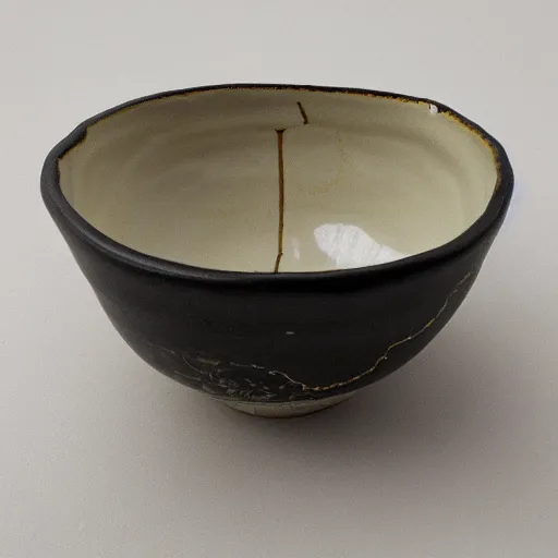 Image similar to photo of kintsugi bowl, high detail, beautiful, 8k,