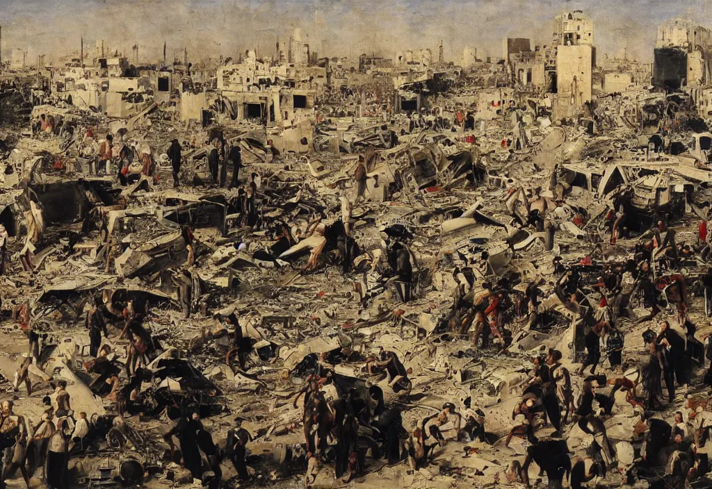 Prompt: baghdad bombing by le greco