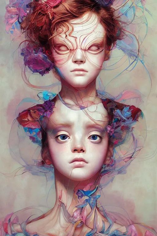 Prompt: prompt : figurative unique features ballerina portrait soft light painted by james jean and katsuhiro otomo and erik jones, inspired by akira anime, smooth face feature, intricate oil painting, high detail illustration, sharp high detail, manga and anime 1 9 9 9
